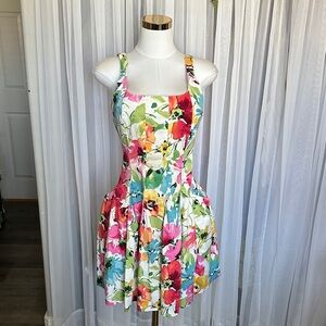 Ralph Lauren Multicolor Floral Dress with Green Label
